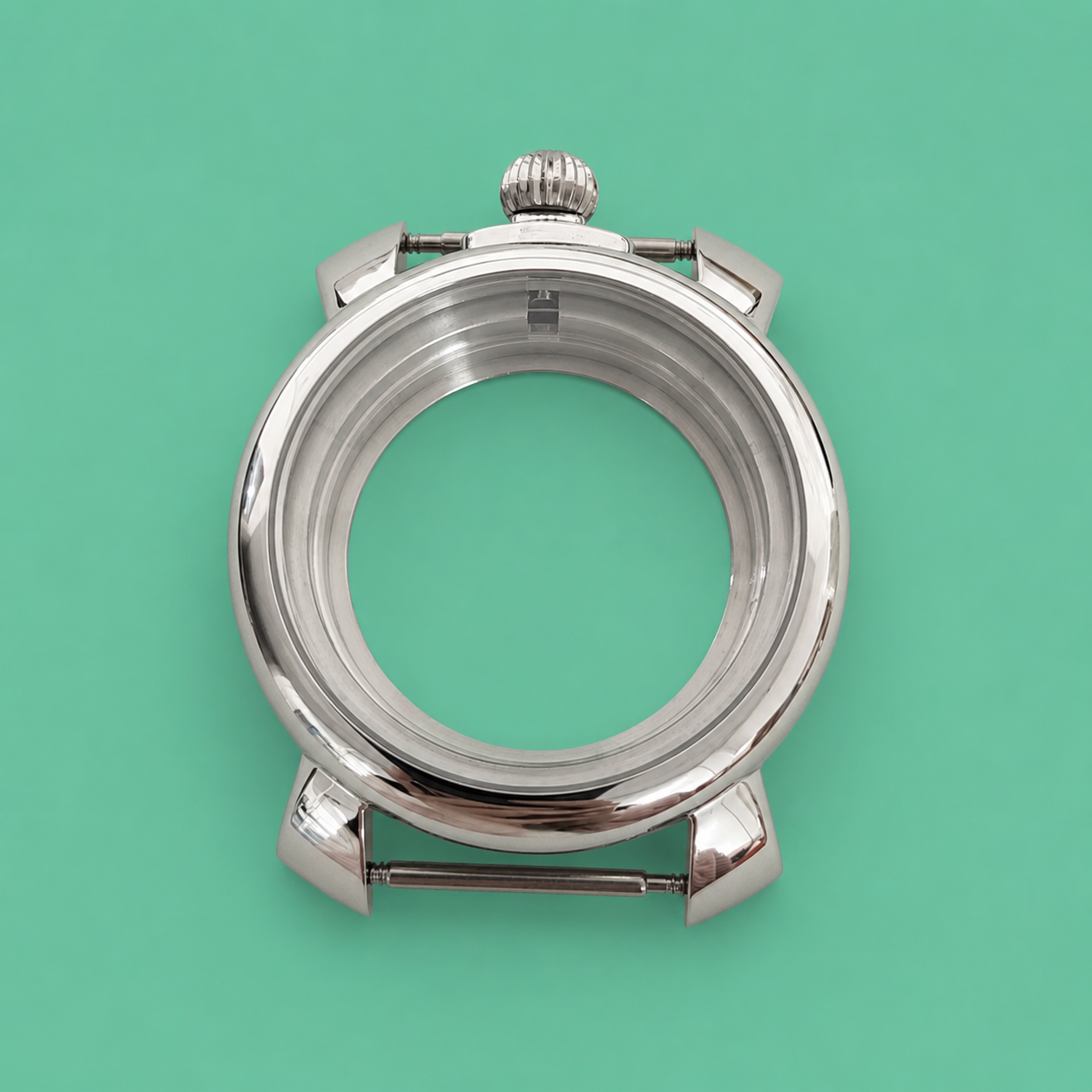 Caja Clásica 40 mm de Acero Inoxidable para Dial 33.2 mm – Compatible con Movimiento NH35 – Corona a las 12 y Case Back de exhibición.