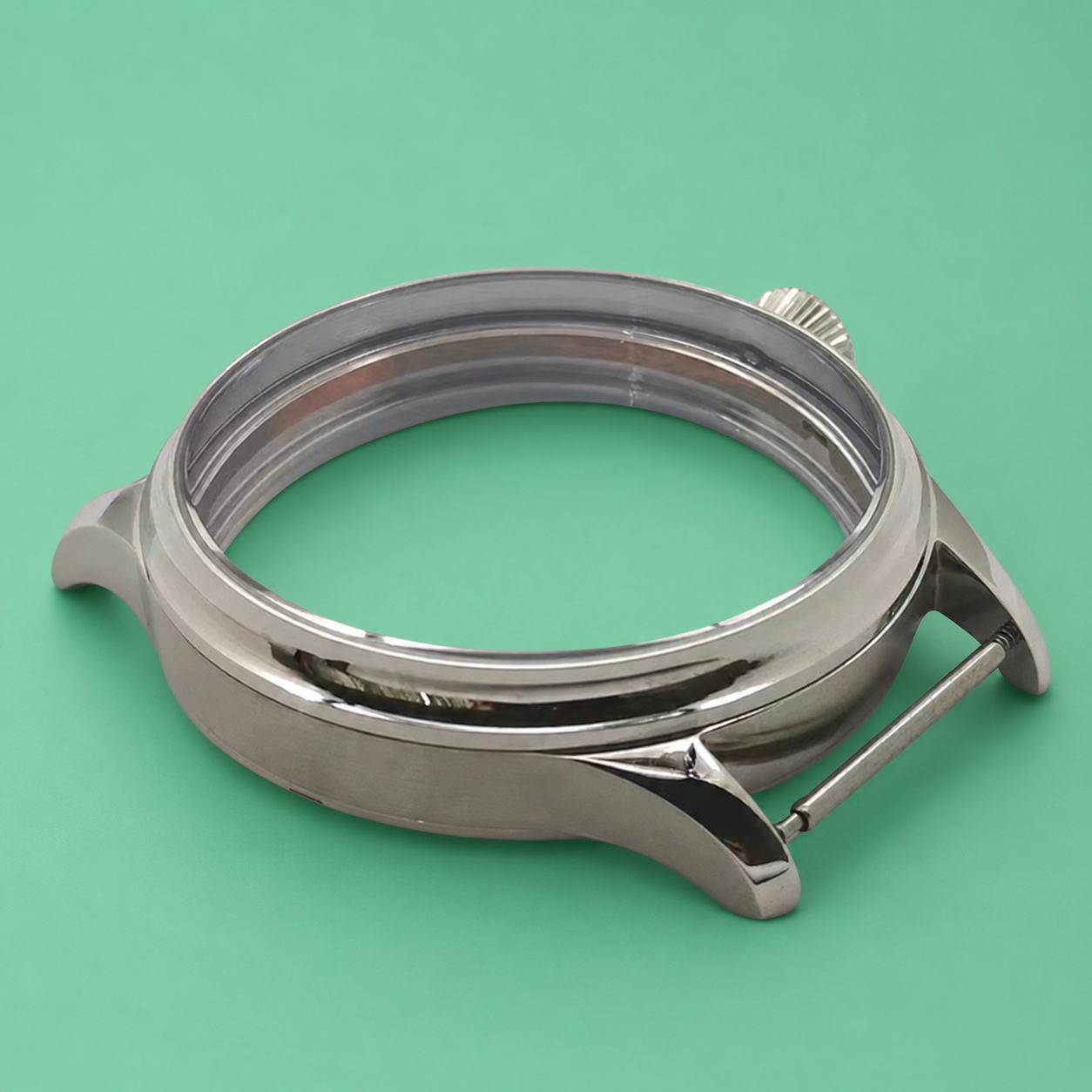 Caja Clásica Pilot 42 mm de Acero Inoxidable con Cristal Mineral – Compatible ETA 6497 / 6498 / ST3600 / ST3620