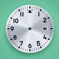 Dial Plateado 33.5 mm con Lume C3 Verde y Ventana de Fecha – Compatible NH34 / NH35 / NH36 / NH38