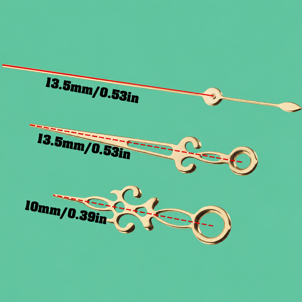 Set de Manecillas Doradas Estilo Clásico Ornamentado – Compatible NH35 / NH36 / ETA 2824 / ETA 2836