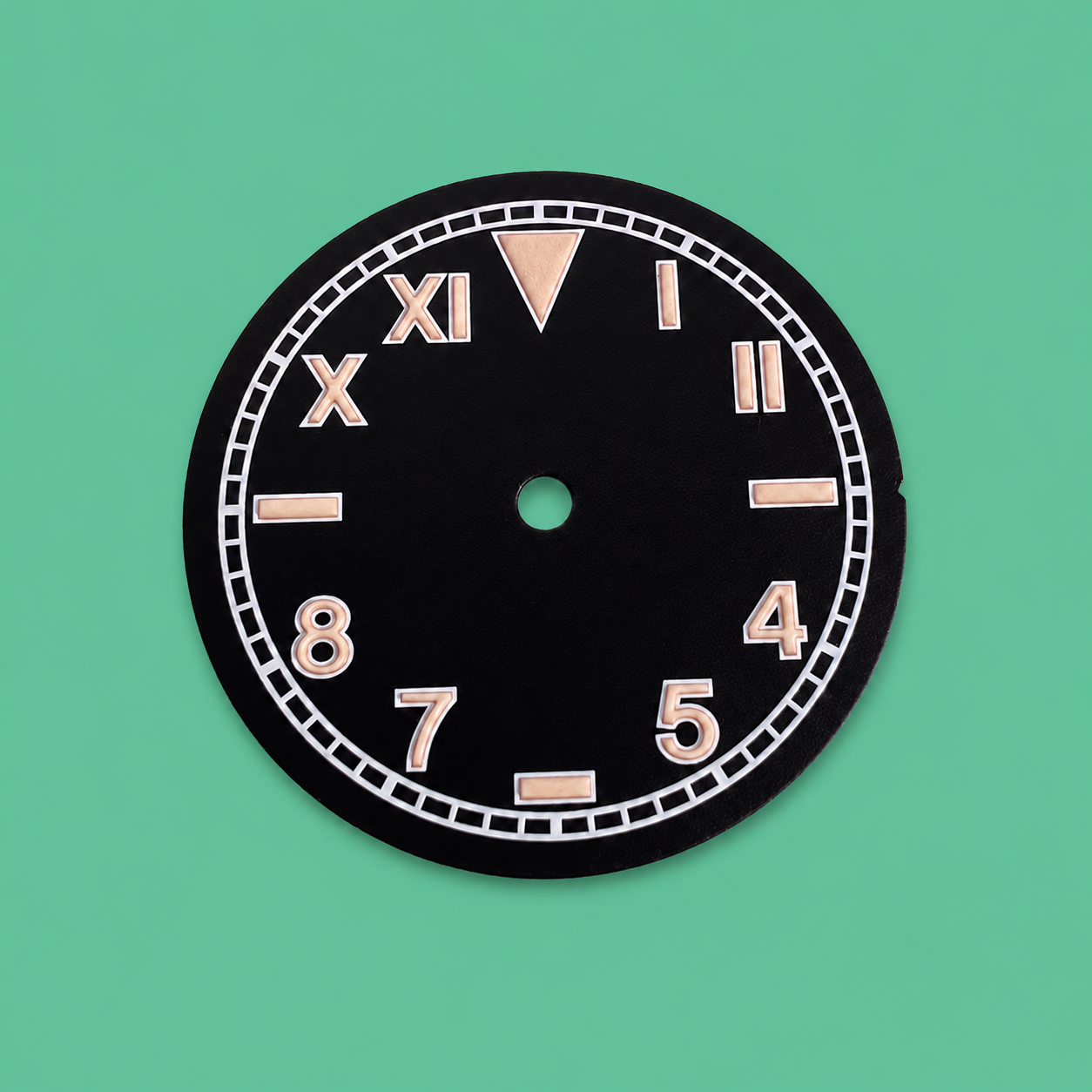 Dial California Negro de 28.5 mm con Índices Luminosos para NH35 / NH36 / Seiko 4R – Estilo Pilot / Field Retro