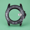 Caja Diver Negra 40 mm con Cristal de Zafiro con Magnificador de Fecha – Compatible NH34 / NH35 / NH36 / NH38 / ETA 2824 / Miyota 8215